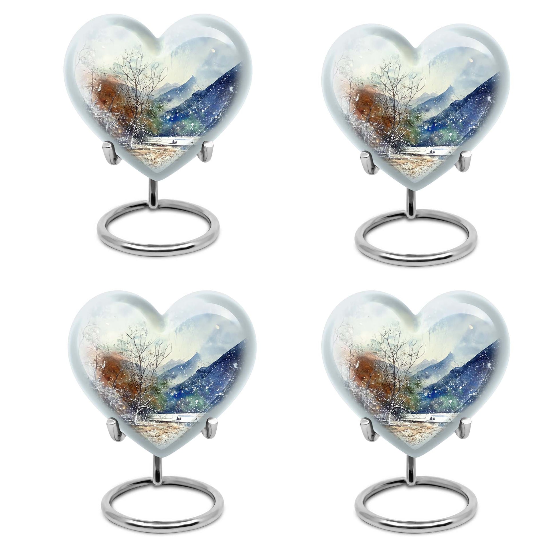 Mountains Urn For Human Remains Funeral, Ashes Memorial Urn