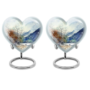 Mountains Urn For Human Remains Funeral, Ashes Memorial Urn