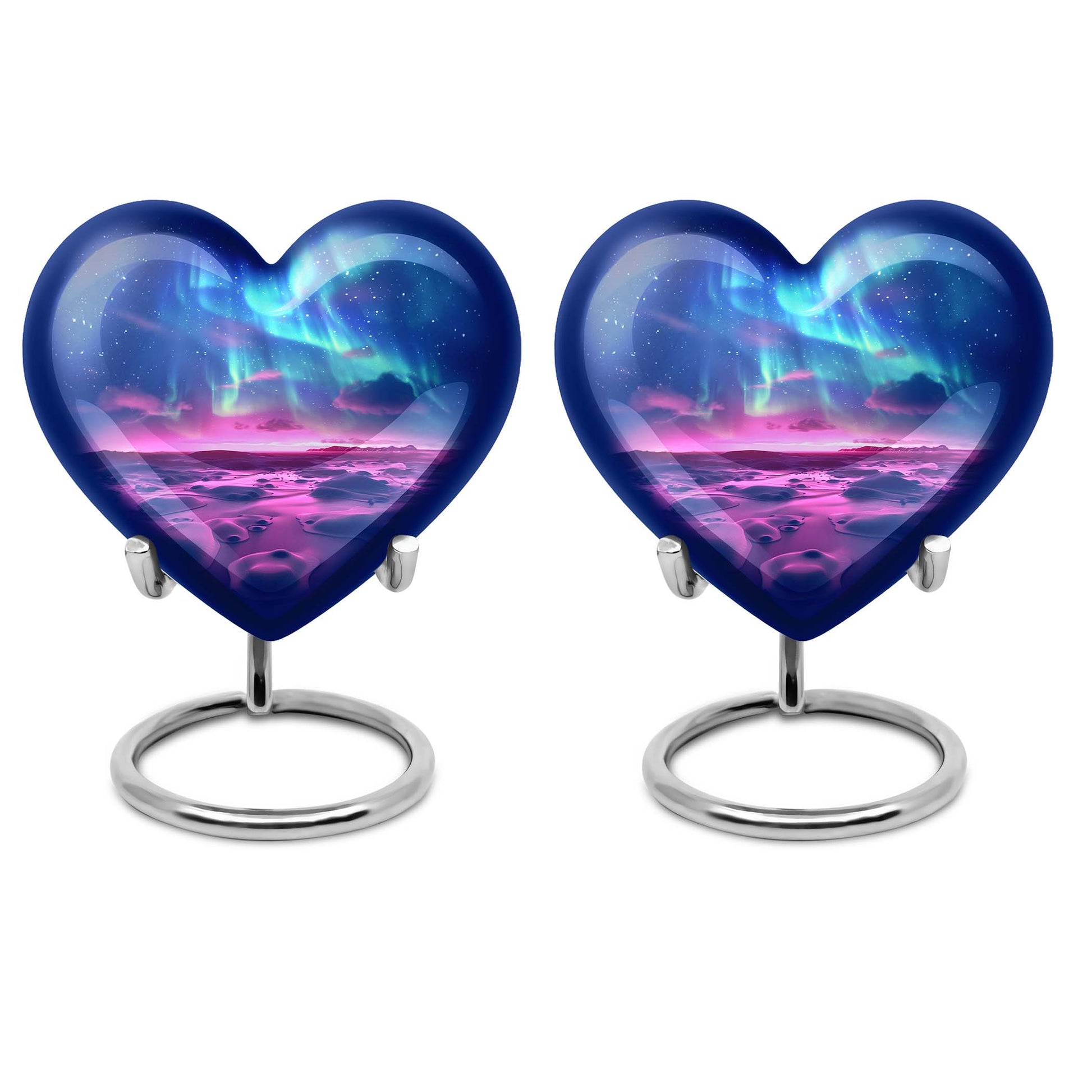 Aurora Borealis Keepsake For Ashes Funeral, Ashes Memorial Urn