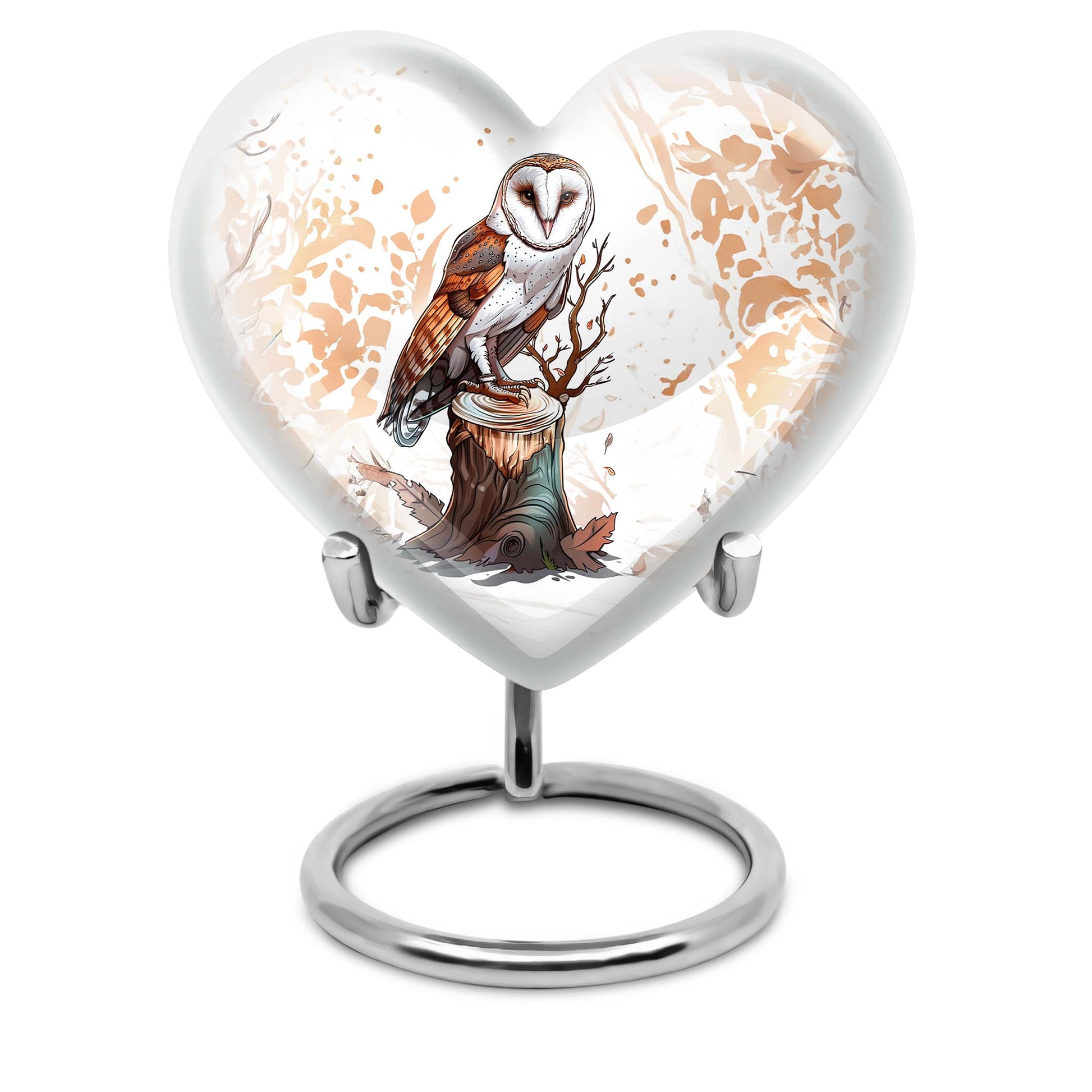 Barn Owl Urn For Human Ashes Women Funeral, Ashes Urn For Ashes