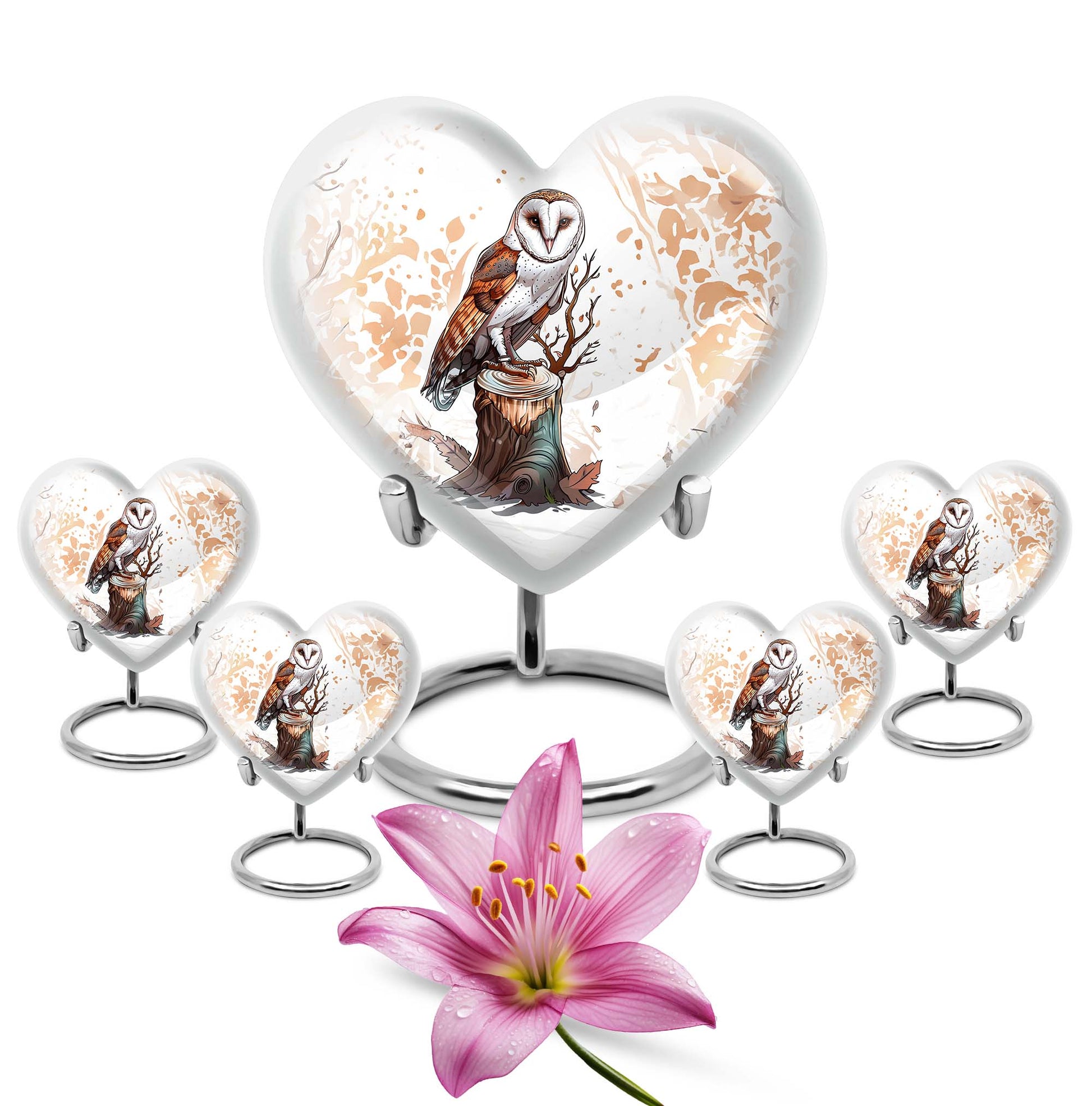 Barn Owl Urn For Human Ashes Women Funeral, Ashes Urn For Ashes