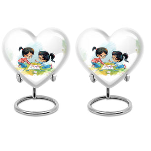 Brother And Sister Urn For Human Ashes Funeral, Ashes Cremation Urn