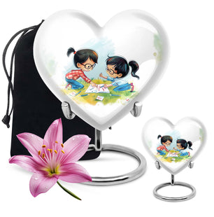 Brother And Sister Urn For Human Ashes Funeral, Ashes Cremation Urn