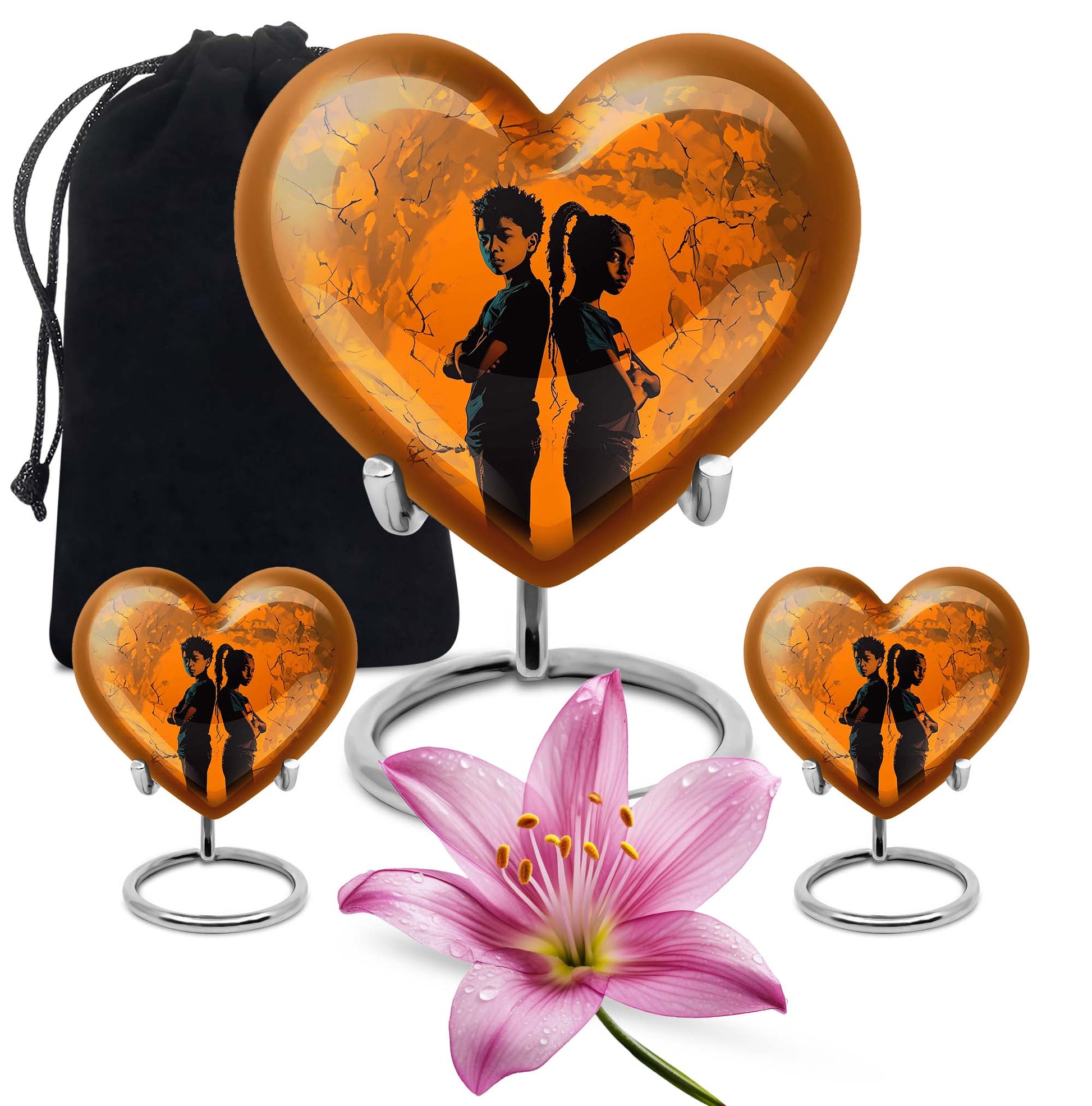 Brother And Sister Mini Urns For Human Ashes Large Funeral, Ashes Urn