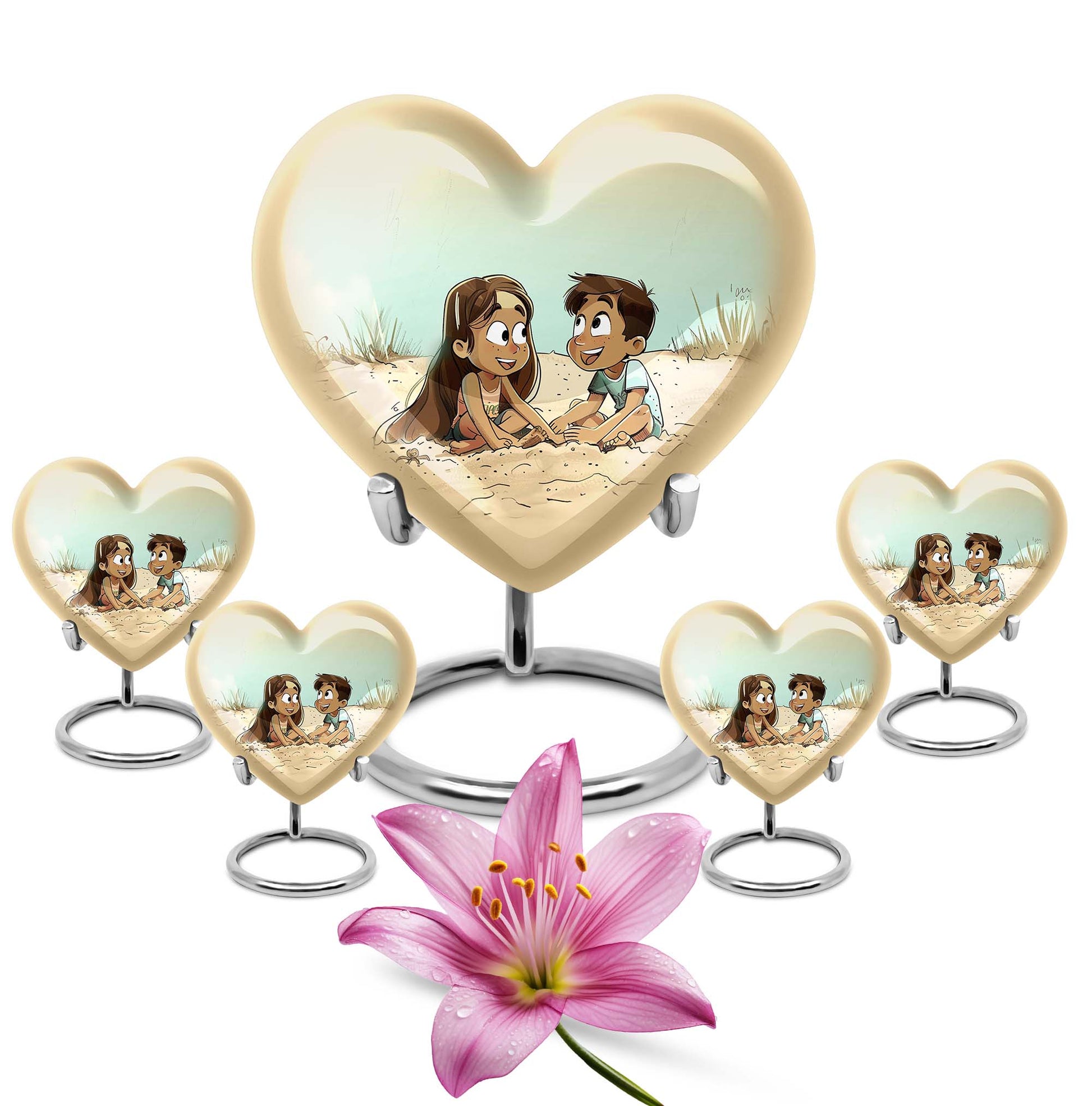 Brother And Sister Urn For Human Ashes Funeral, Ashes Urn For Ashes