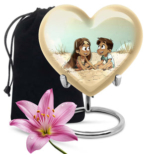 Brother And Sister Urn For Human Ashes Funeral, Ashes Urn For Ashes