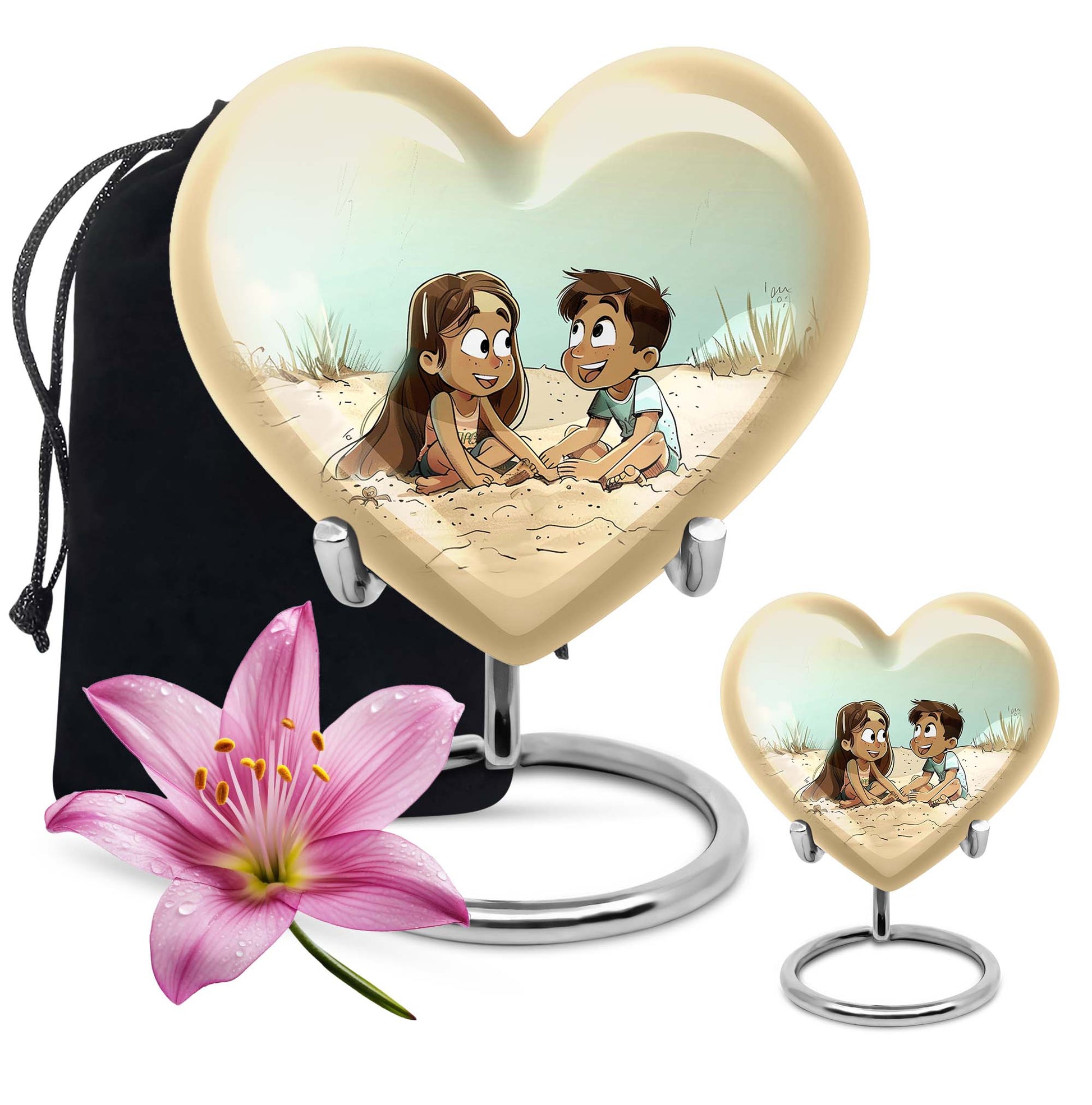 Brother And Sister Urn For Human Ashes Funeral, Ashes Urn For Ashes
