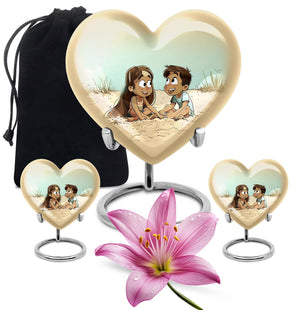Brother And Sister Urn For Human Ashes Funeral, Ashes Urn For Ashes