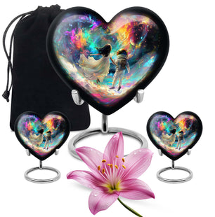 Brother And Sister Large Urn For Human Funeral, Ashes Cremation Urn