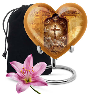 Catholic Ashes Keepsake Funeral, Ashes Cremation Urn For Ashes