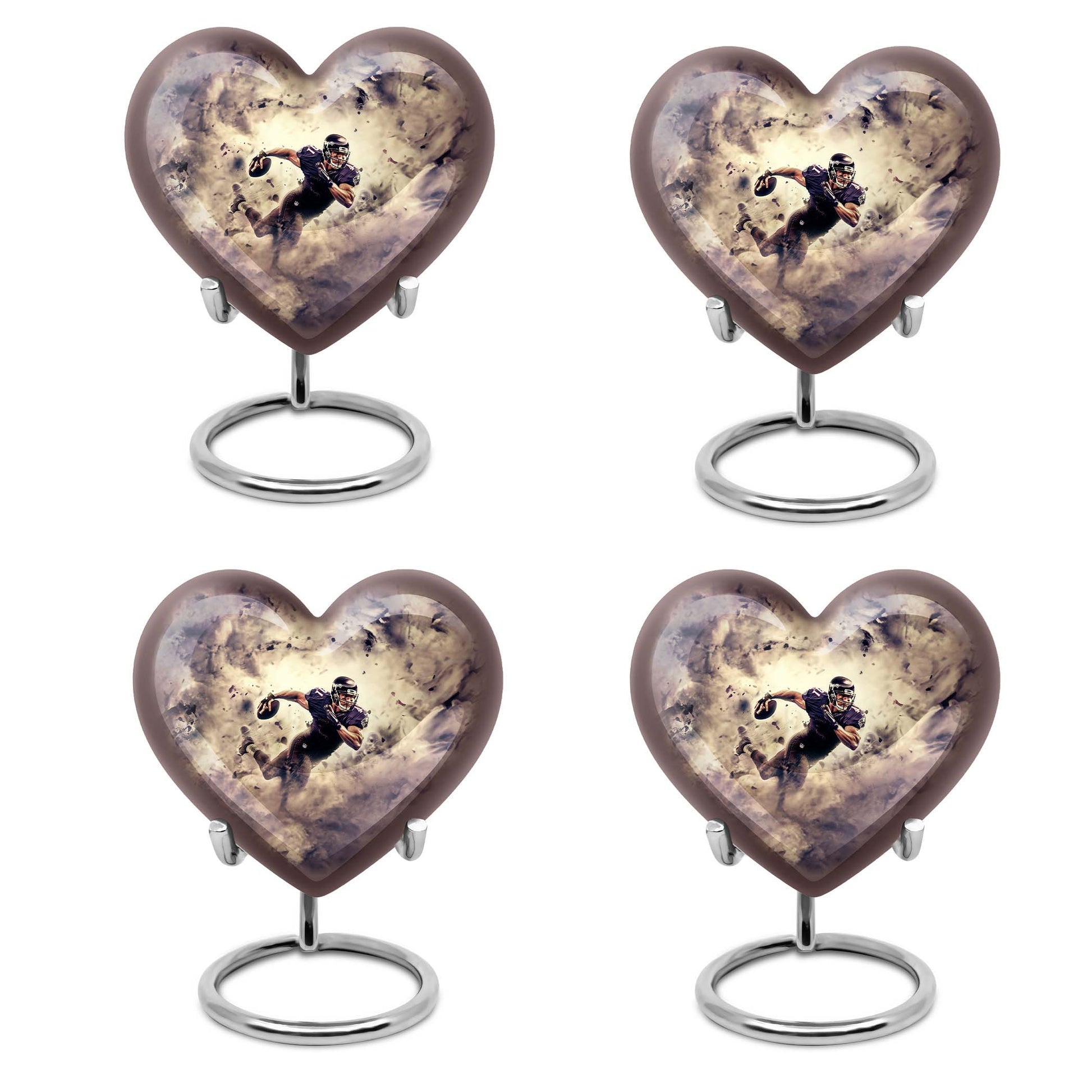 Football Large Urns For Human Ashes Teardrop, Heart Shape Urn