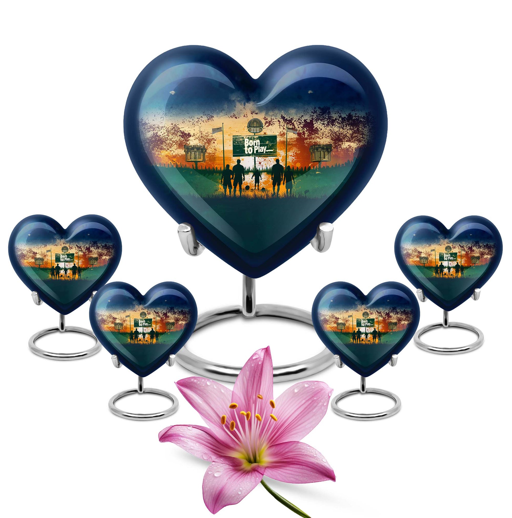Football Keepsake Funeral, Ashes Cremation Urn For Ashes