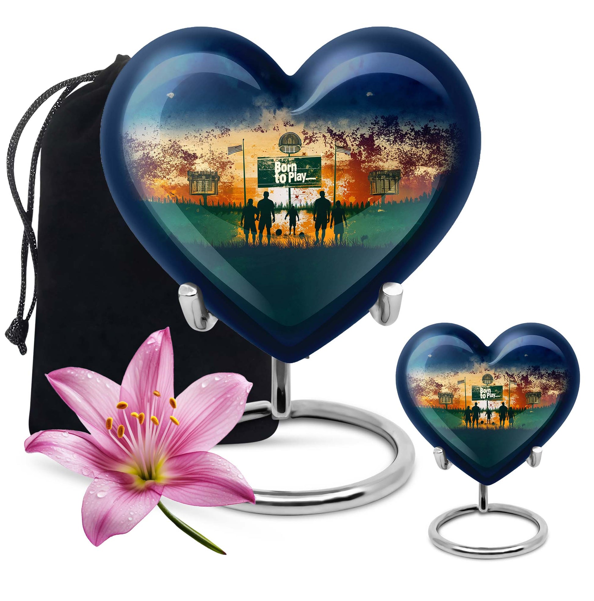 Football Keepsake Funeral, Ashes Cremation Urn For Ashes