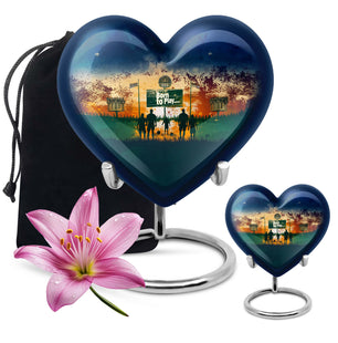 Football Keepsake Funeral, Ashes Cremation Urn For Ashes