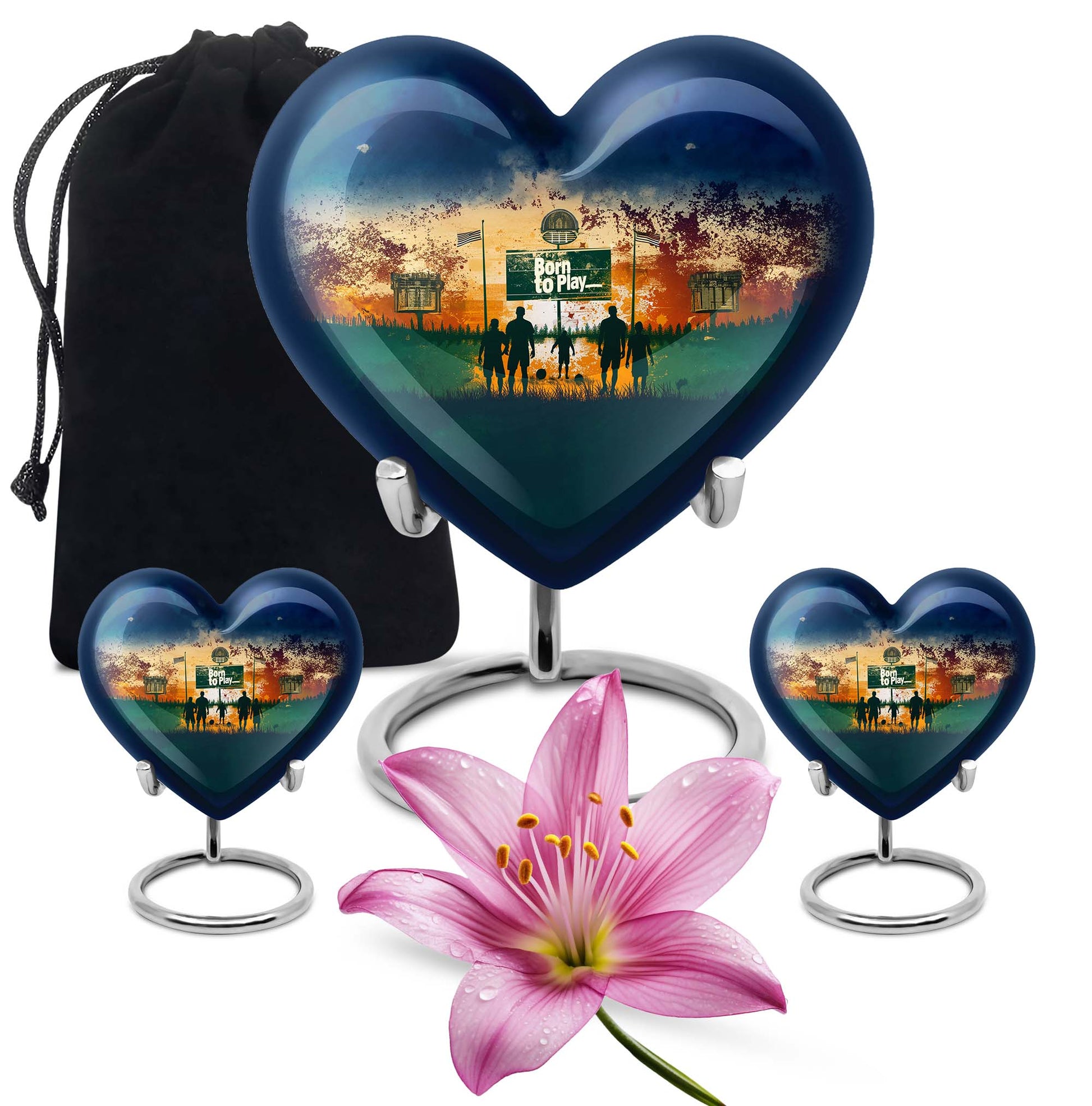 Football Keepsake Funeral, Ashes Cremation Urn For Ashes