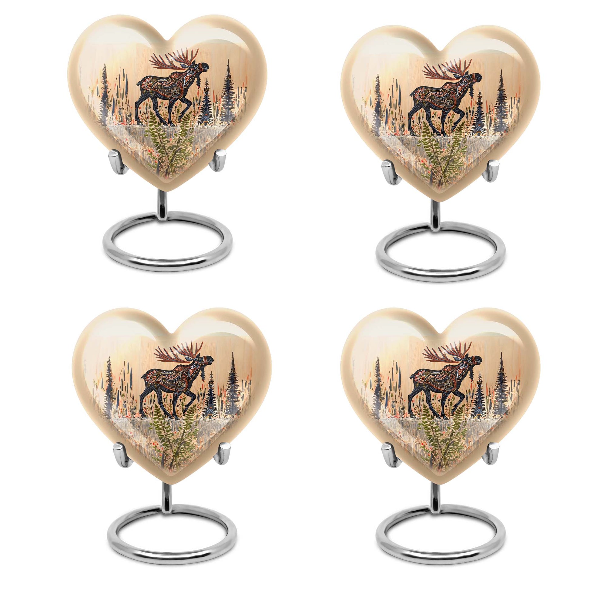 Moose Walking Small Urns For Ashes Funeral, Ashes Urn