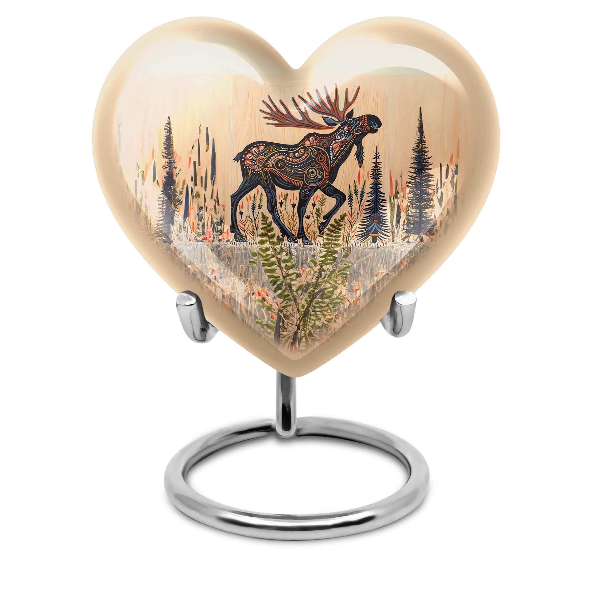 Moose Walking Small Urns For Ashes Funeral, Ashes Urn