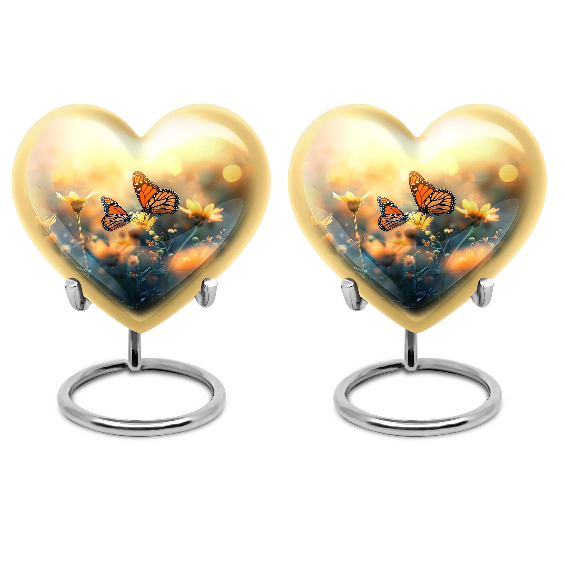 Heart Shaped  Keepsake Set of 2