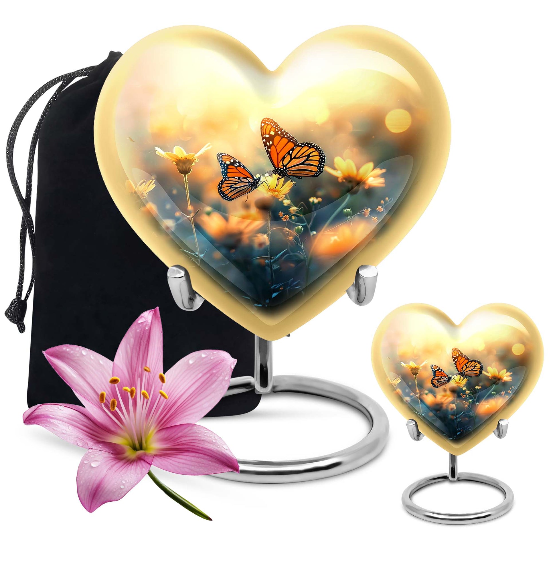 Heart Shaped  Large Urn With 1 Keepsake