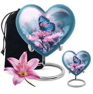 Heart Shaped  Large Urn With 1 Keepsake