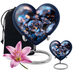 Diamond Cremains Containers Funeral, Ashes Cremation Urn