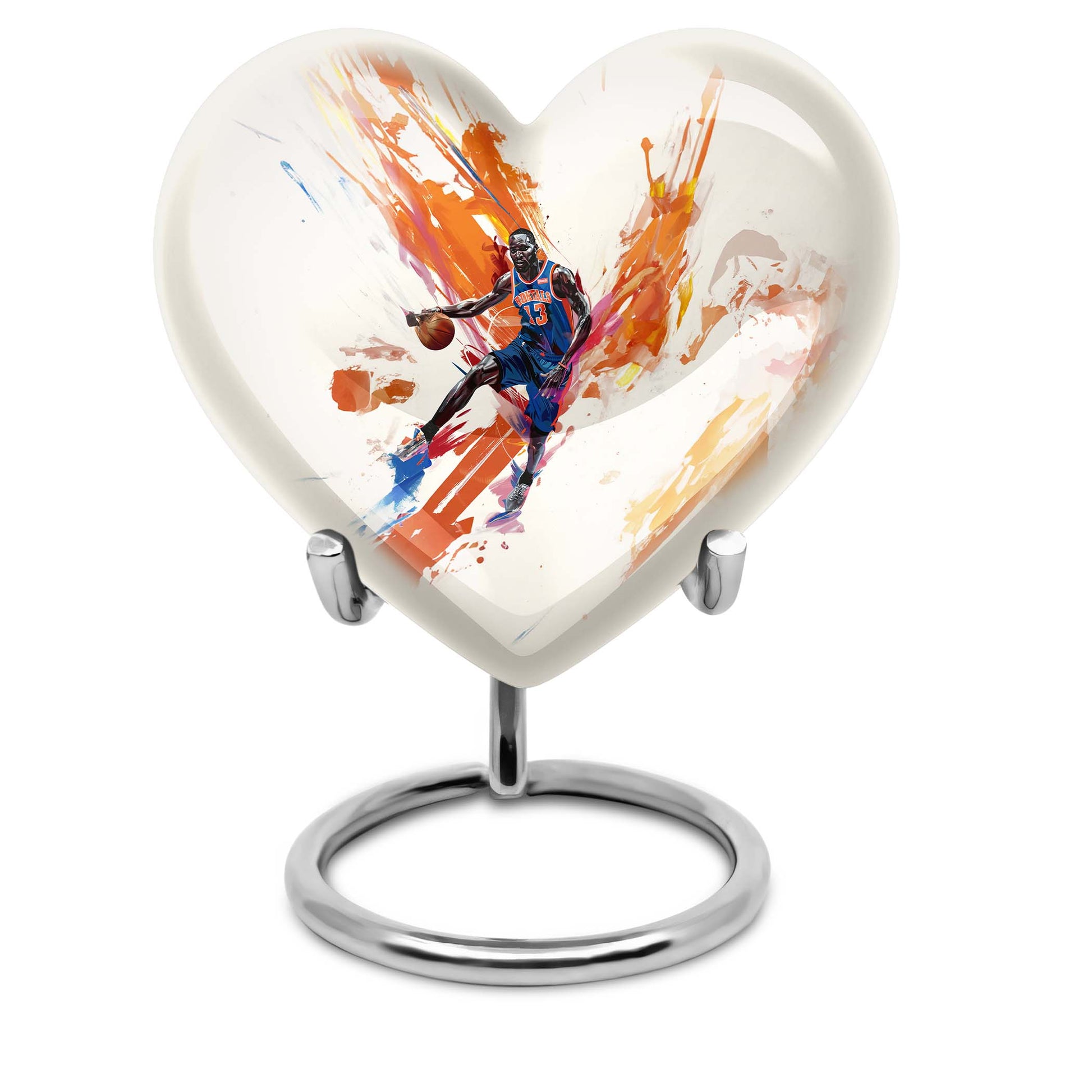 Basketball Metal Urns For Human Ashes Funeral, Ashes Cremation Urn