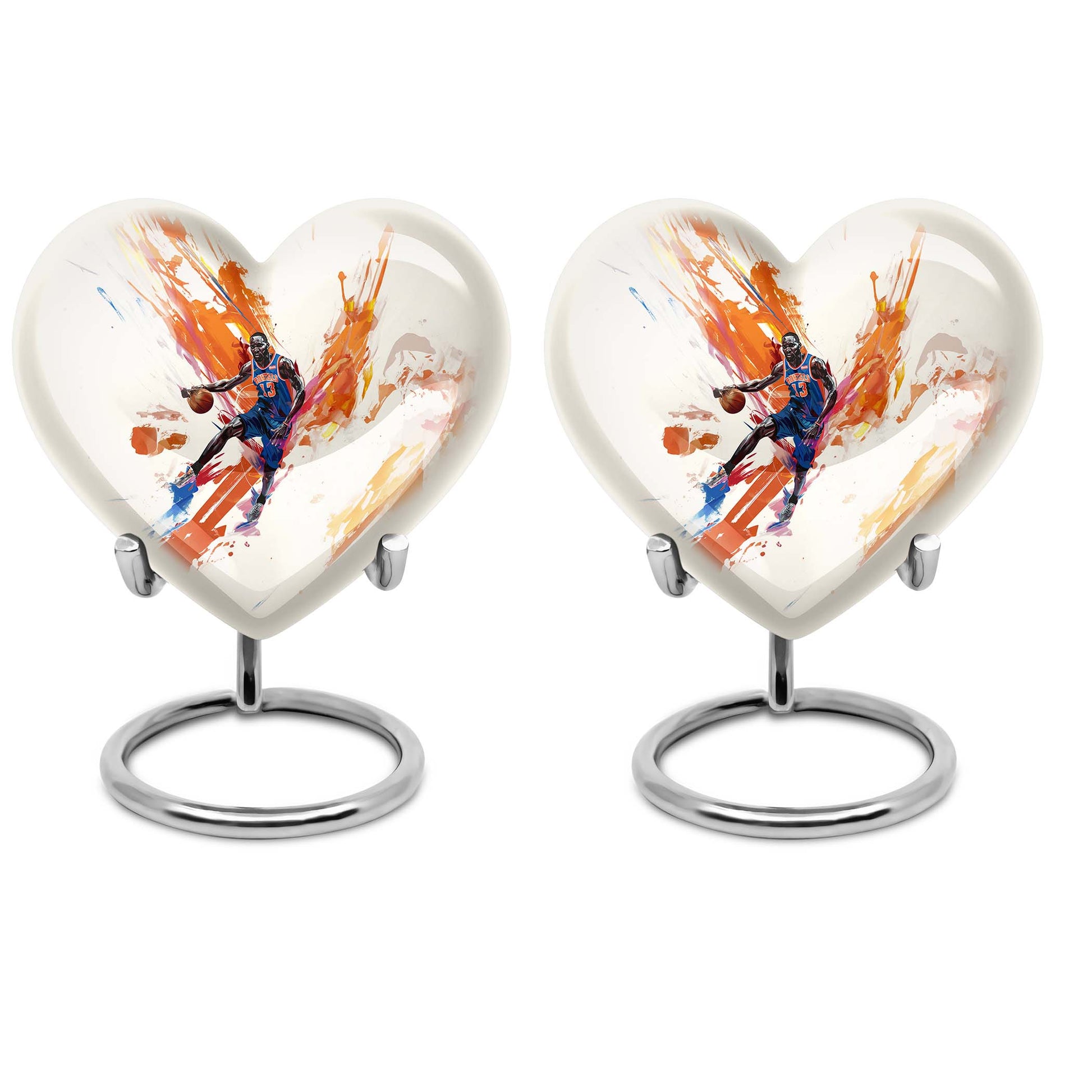 Basketball Metal Urns For Human Ashes Funeral, Ashes Cremation Urn