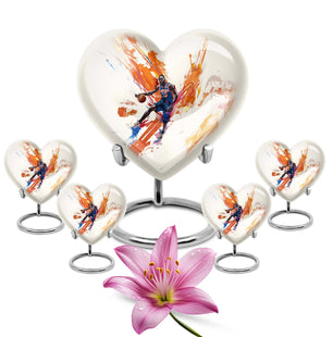 Basketball Metal Urns For Human Ashes Funeral, Ashes Cremation Urn