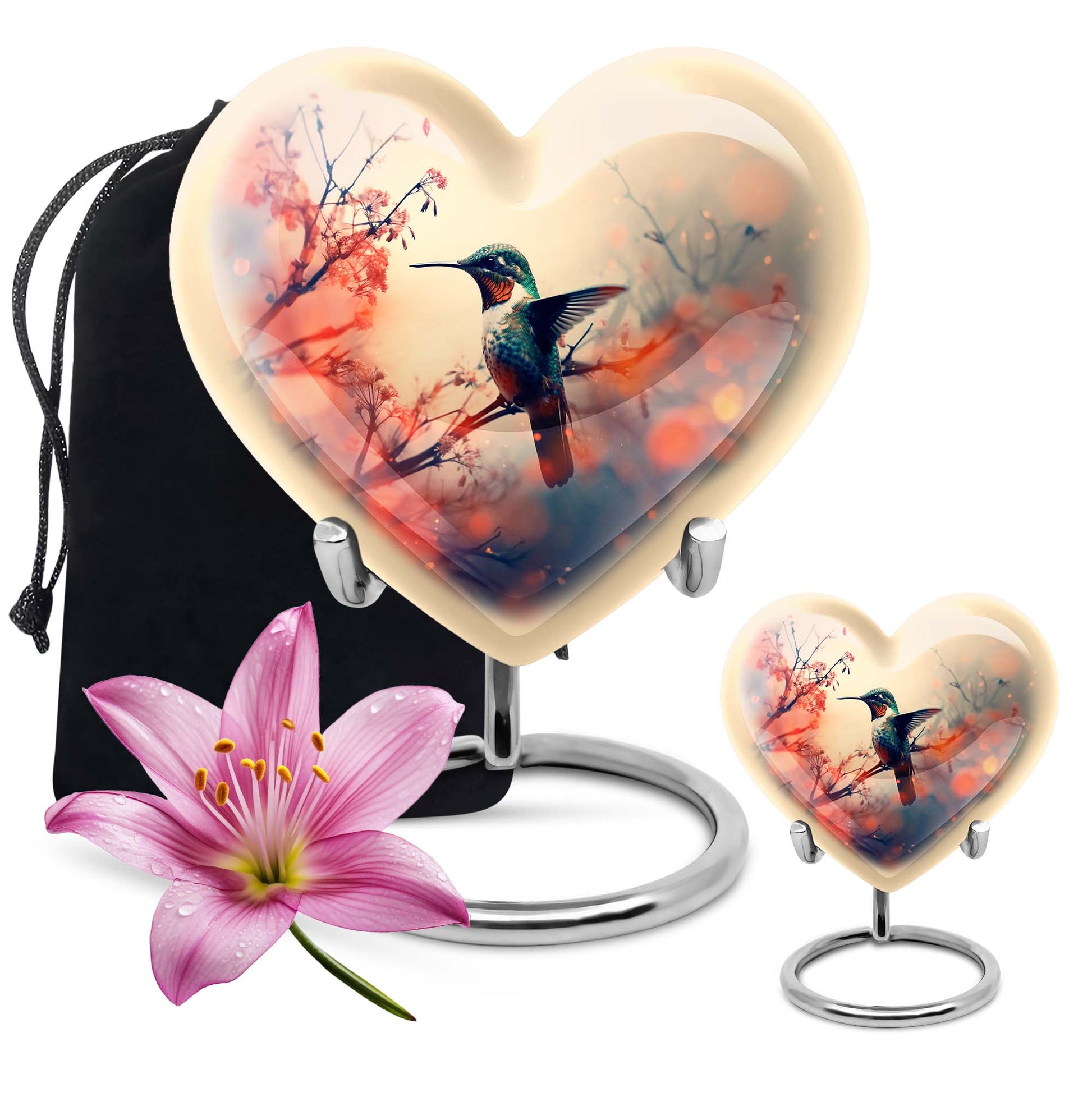 Humming Bird Cremation Urns For Burial Large Funeral, Ashes Urn