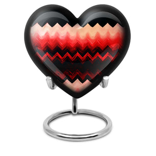 Pattern Cremation Urns Adult Teardrop, Heart Shape Urn
