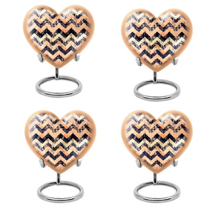 Pattern Adult Male Urn For Ashes Large Teardrop, Heart Urn For Ashes