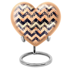 Pattern Adult Male Urn For Ashes Large Teardrop, Heart Urn For Ashes