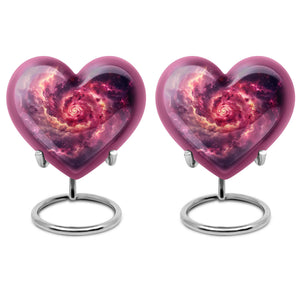 Galaxy Urns For Adult Male Dad Teardrop, Heart Cremation Urn