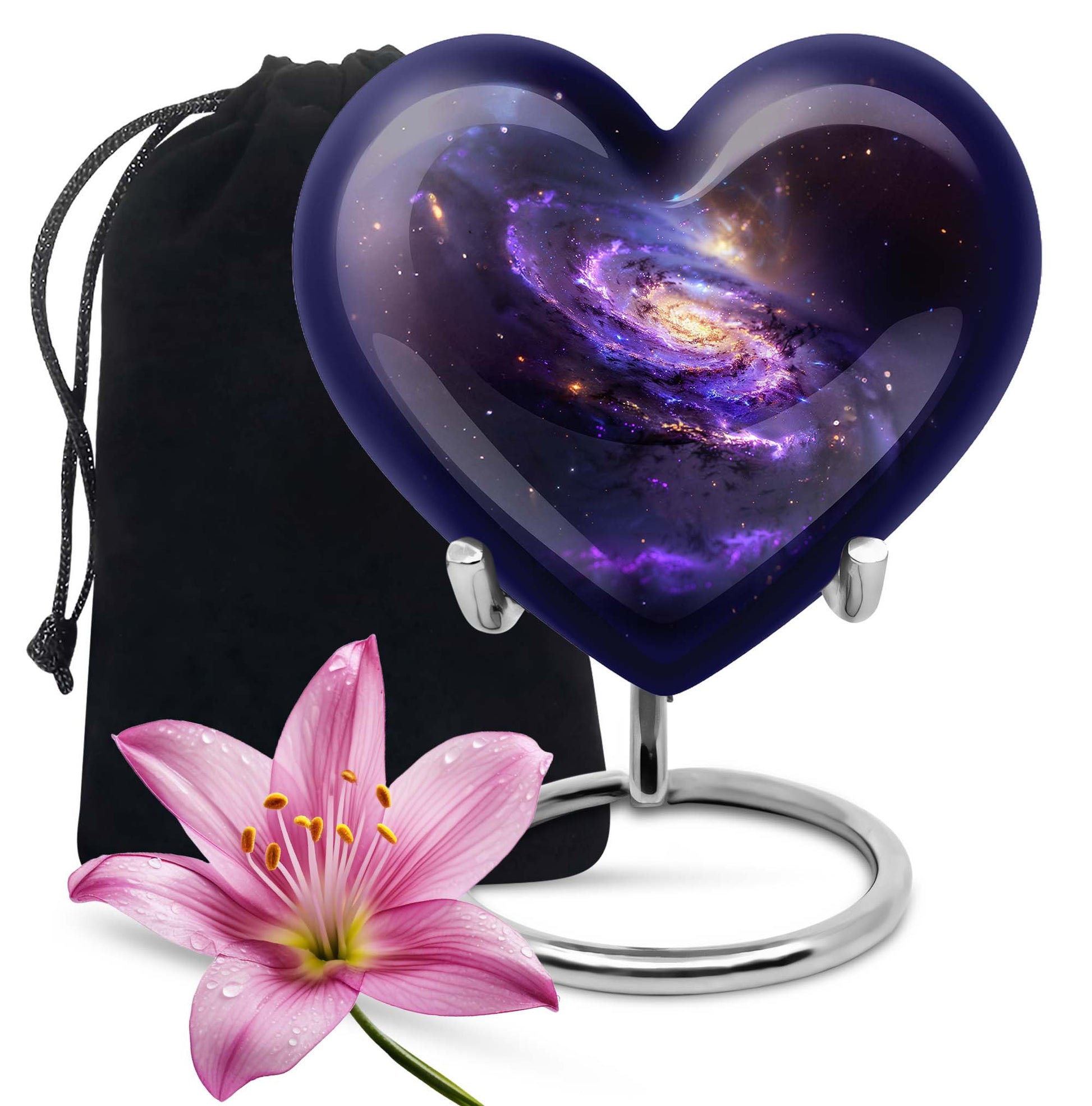 Galaxy Adult Cremation Urns Teardrop, Heart Shape Urn