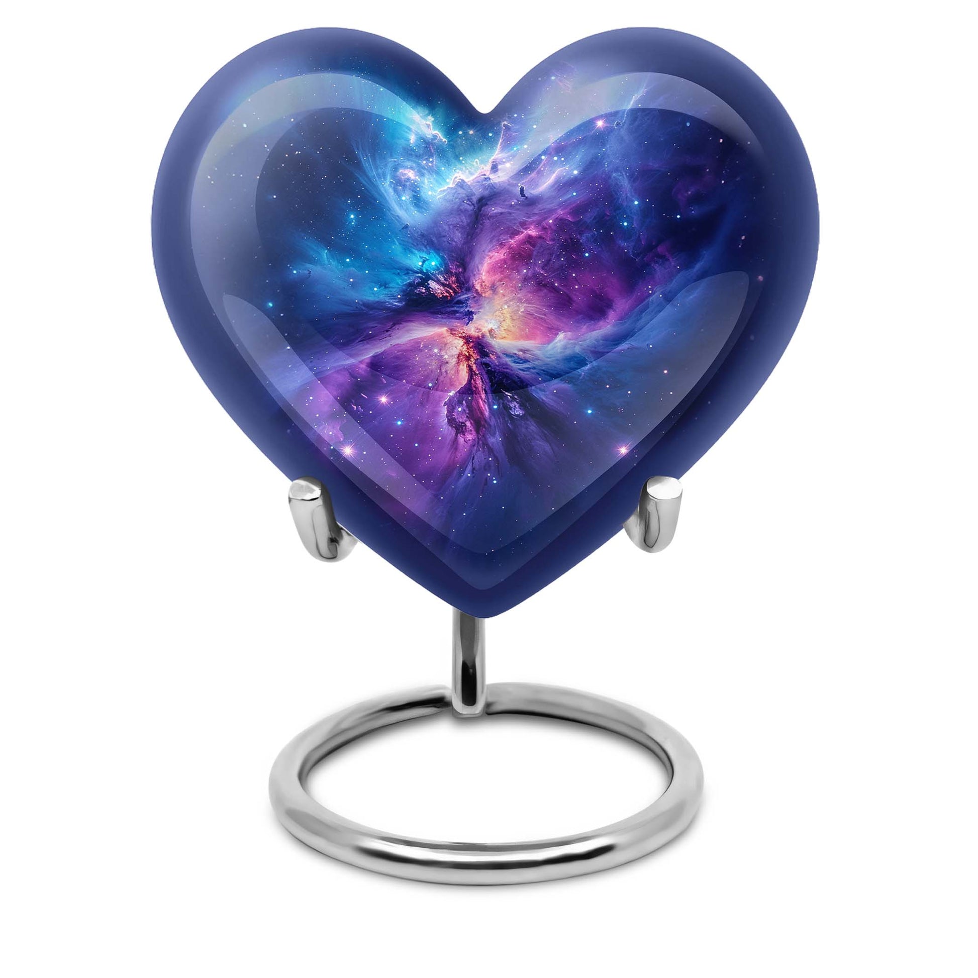 Galaxy Adult Size Urn Teardrop, Heart Cremation Urn For Ashes