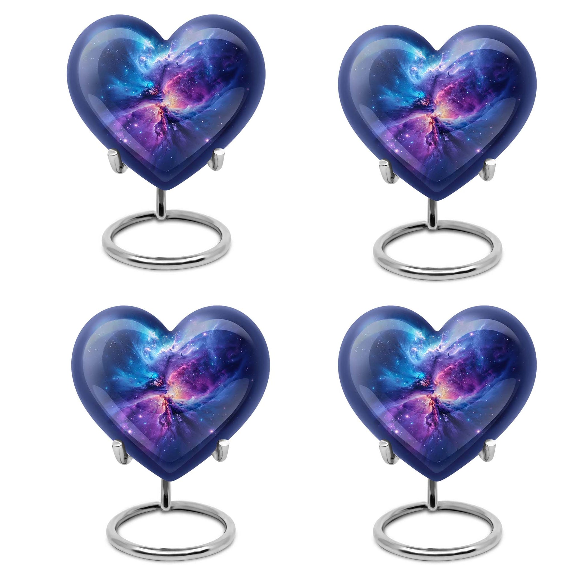 Galaxy Adult Size Urn Teardrop, Heart Cremation Urn For Ashes