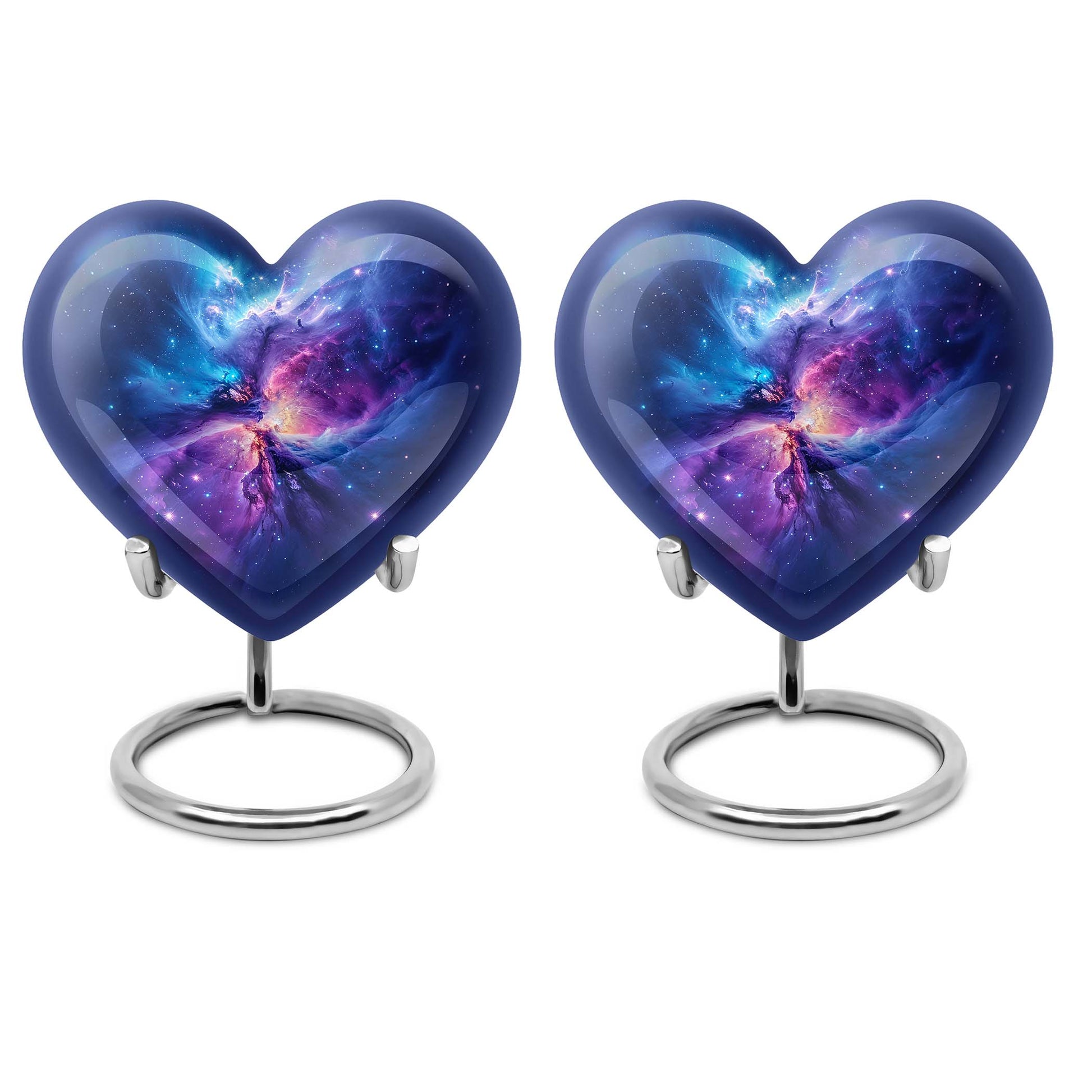 Galaxy Adult Size Urn Teardrop, Heart Cremation Urn For Ashes