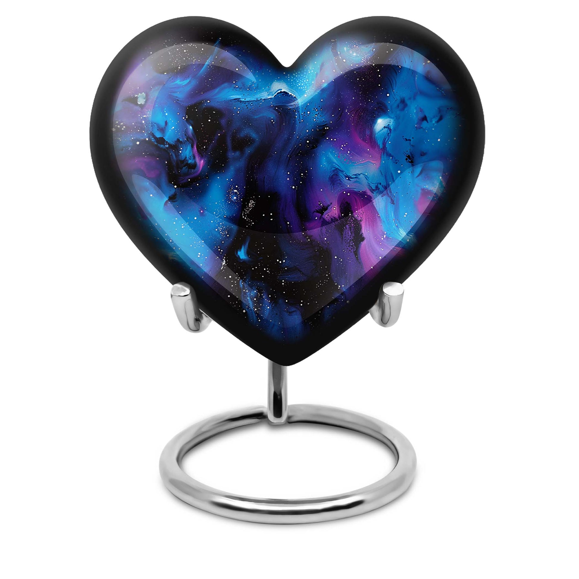 Galaxy Urn For Human Ashes Adult Large Teardrop, Heart Urn For Ashes
