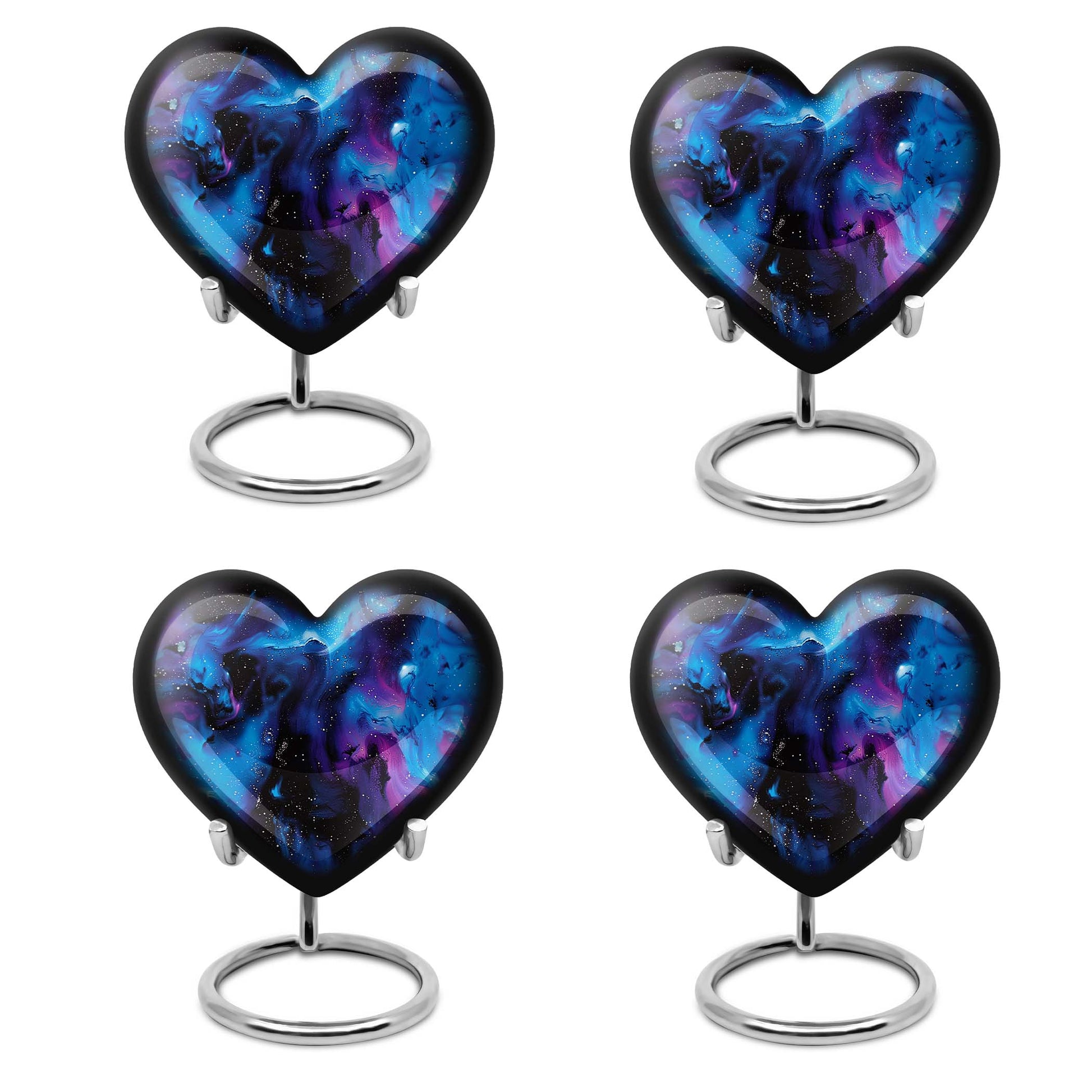 Galaxy Urn For Human Ashes Adult Large Teardrop, Heart Urn For Ashes