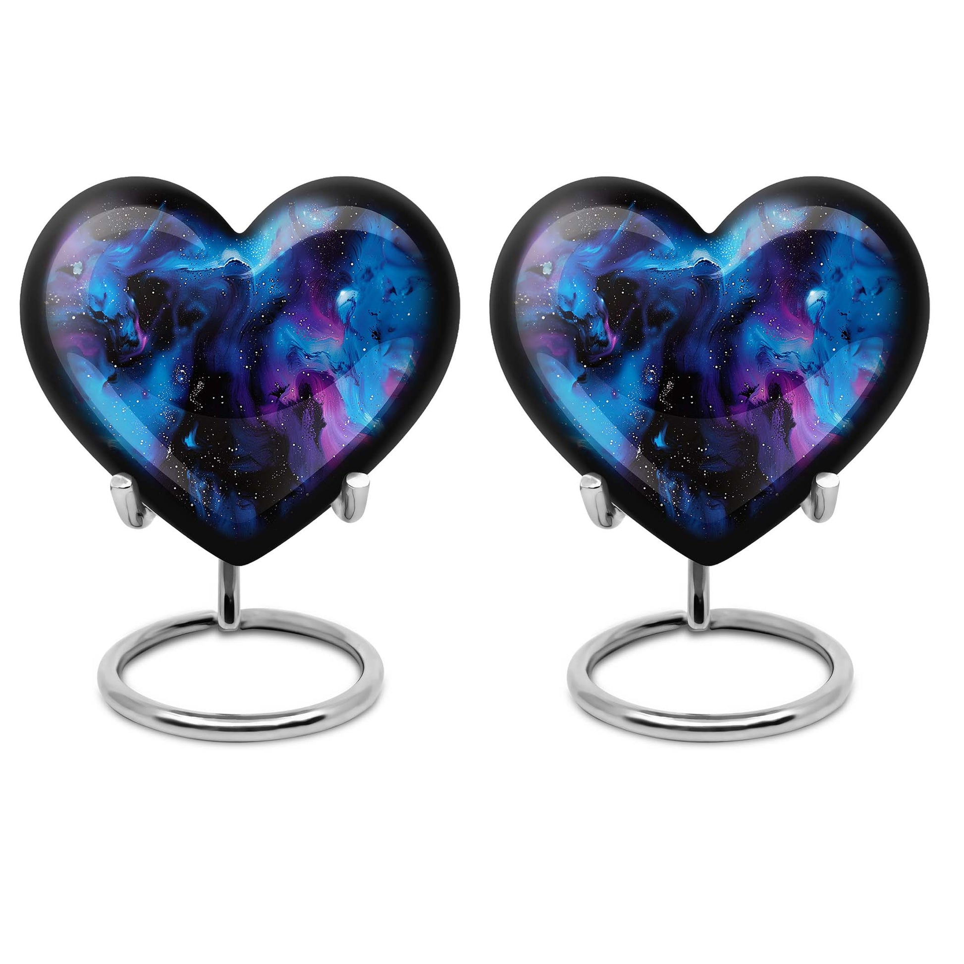 Galaxy Urn For Human Ashes Adult Large Teardrop, Heart Urn For Ashes