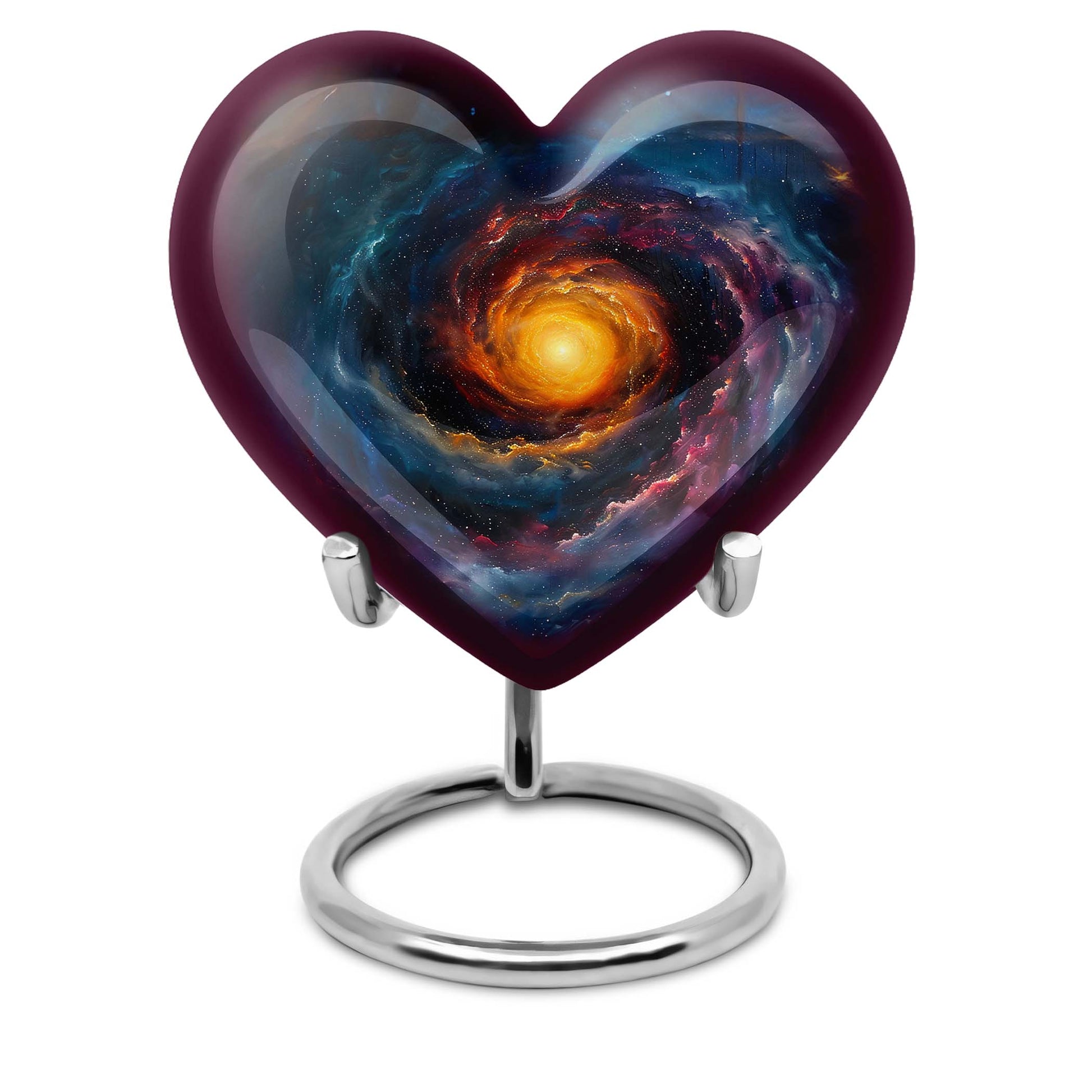 Galaxy Urn For Son Teardrop, Heart Cremation Urn