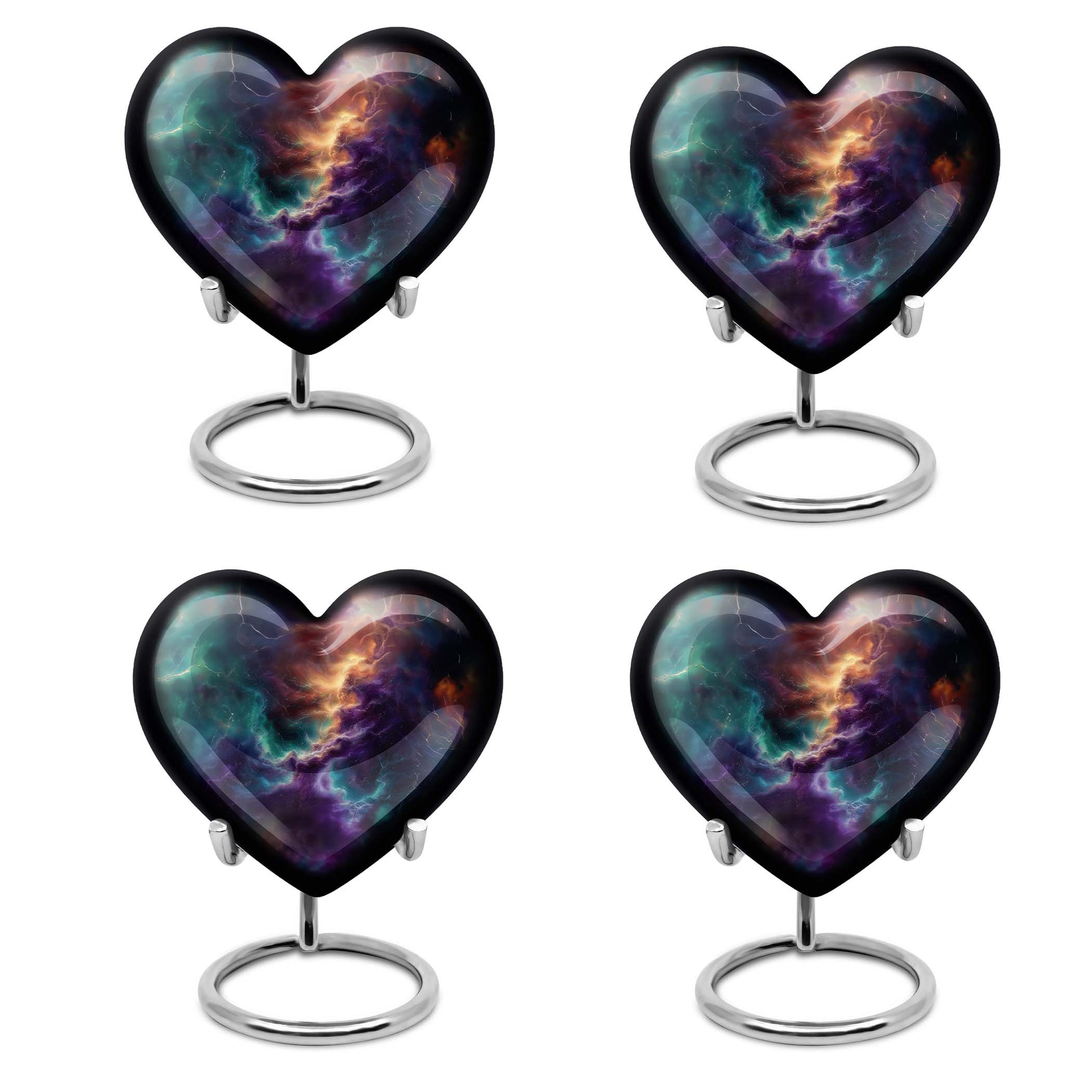 Galaxy Urn Dad Teardrop, Heart Shape Urn