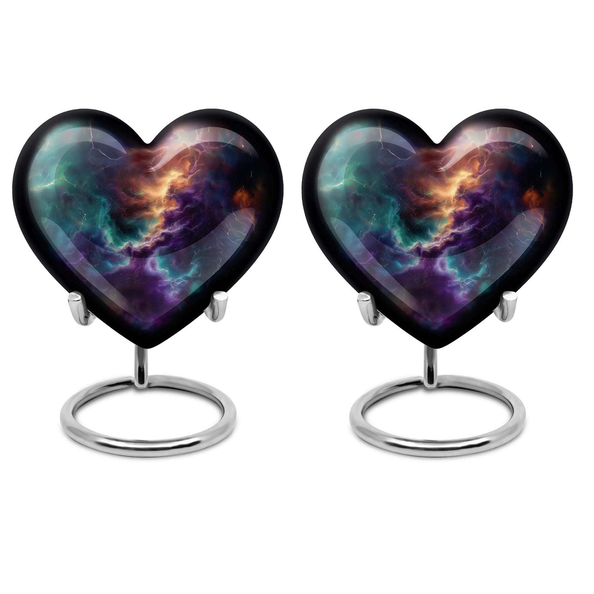 Galaxy Urn Dad Teardrop, Heart Shape Urn