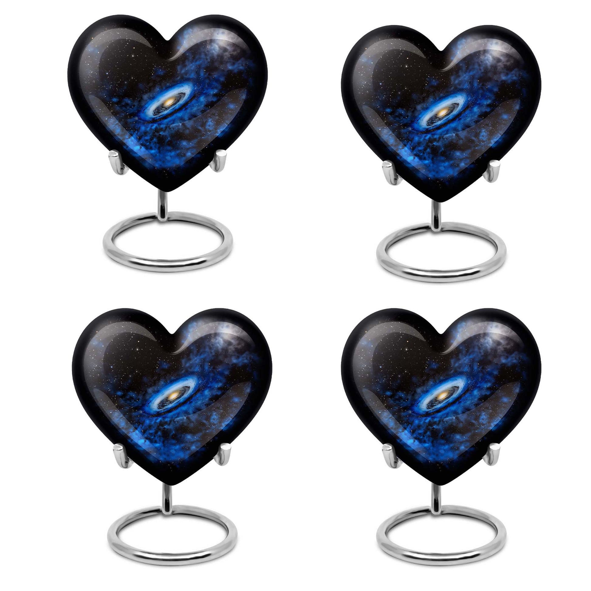 Galaxy Cremation Urns For Ashes Teardrop, Heart Cremation Urn