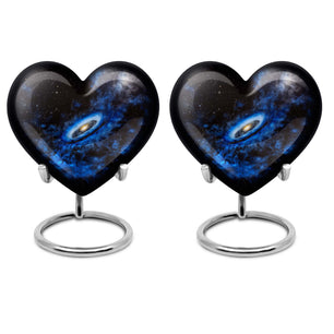 Galaxy Cremation Urns For Ashes Teardrop, Heart Cremation Urn
