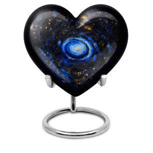 Galaxy Customized Urns For Human Ashes Teardrop, Heart Urn