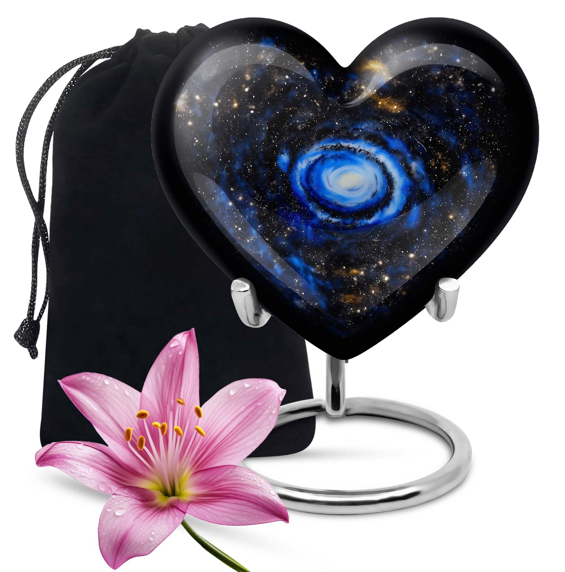 Galaxy Customized Urns For Human Ashes Teardrop, Heart Urn