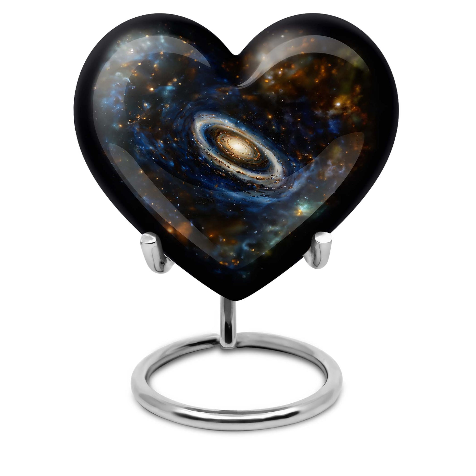 Galaxy Medium Urn For Ashes Teardrop, Heart Cremation Urn