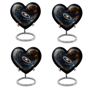 Galaxy Medium Urn For Ashes Teardrop, Heart Cremation Urn