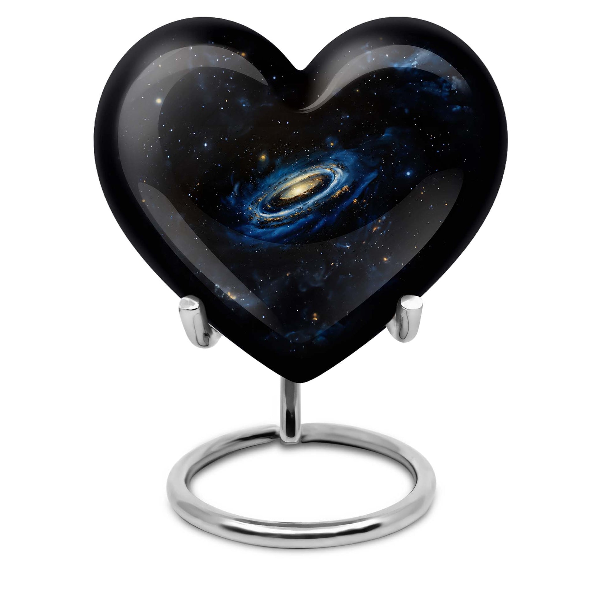 Galaxy Cremation Urns For Ashes For Women Teardrop, Heart Shape Urn